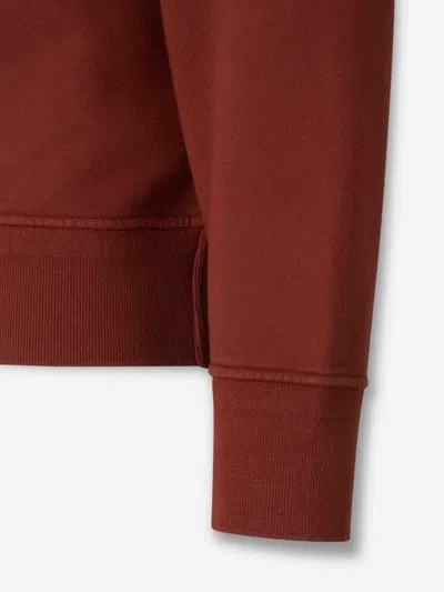 C.p. Company Cotton Fleece Sweatshirt In Red