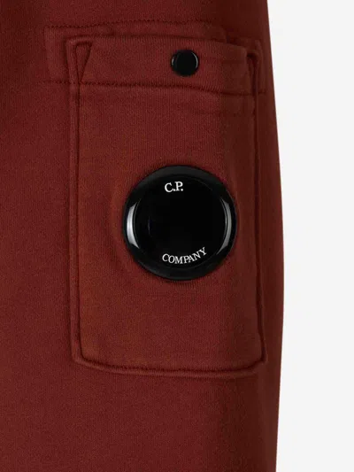 C.p. Company Cotton Fleece Sweatshirt In Red