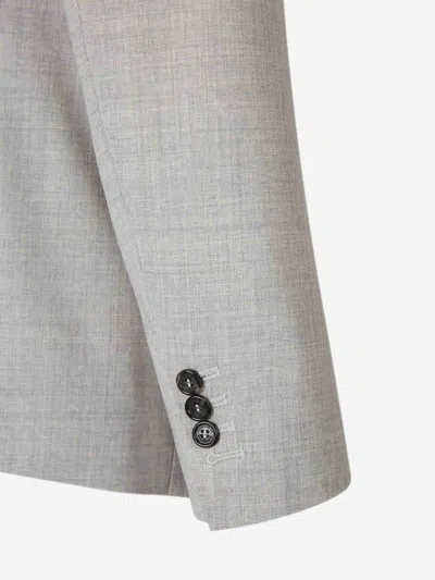 Dsquared2 Straight Wool Suit In Gray