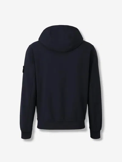 Stone Island Men Soft Shell-r Technology Logo Jacket In Blue