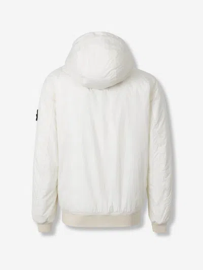 Stone Island Hooded Padded Jacket In Neutral