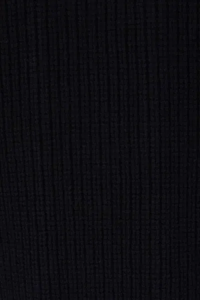 Dsquared2 Blue Cardigan With Denim Panels And Striped Details On The Sleeve In Wool And Cashmere Man