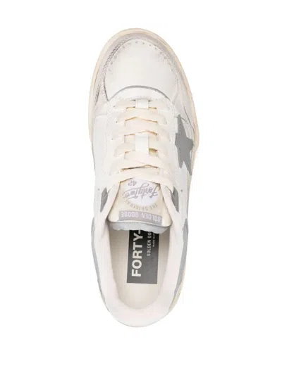 Golden Goose Rubber Sole Star Detail Contrast Panels In White