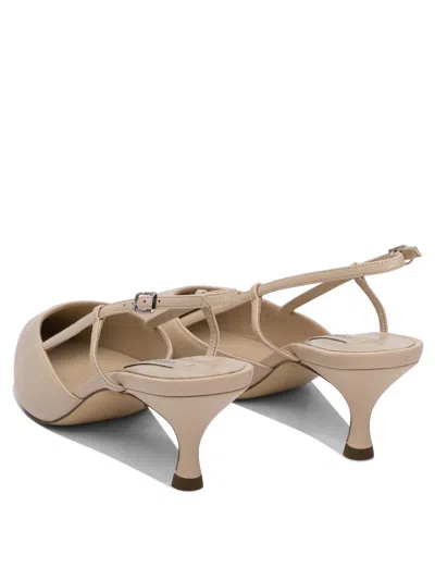 Casadei Beige Heeled Shoes With Pointed Toe