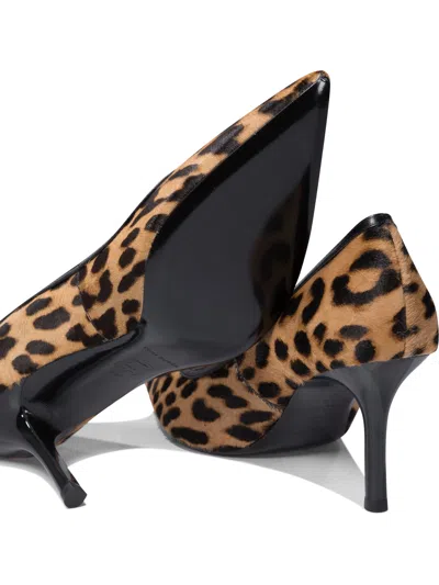 Tory Burch Double T Buckle Pumps 80mm Classic Leopard In Animal Print
