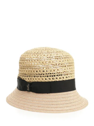 Borsalino Hemp And Raffia Hat Hats Black