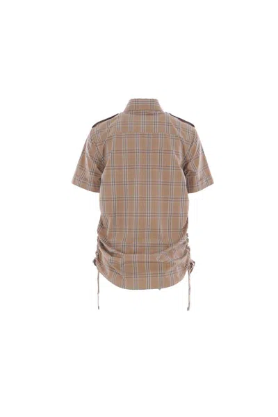 Burberry Slim-fit Check Cotton Shirt In Brown