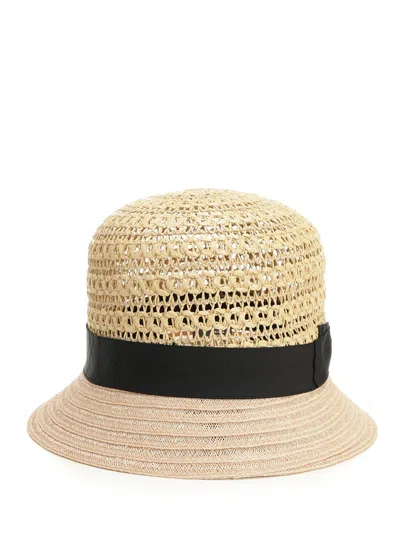 Borsalino Hemp And Raffia Hat Hats Black