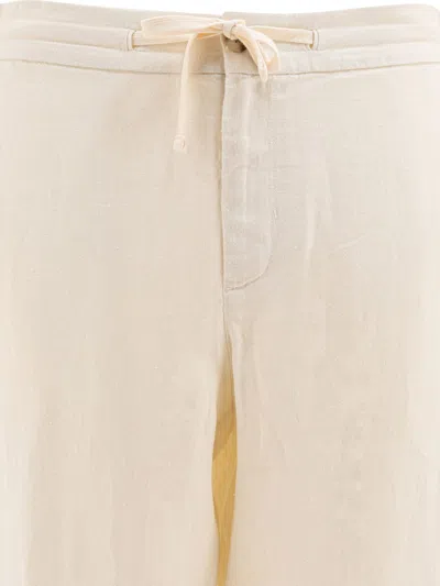 Vince Breathable Hemp Trousers With Practical Pockets In Neutral