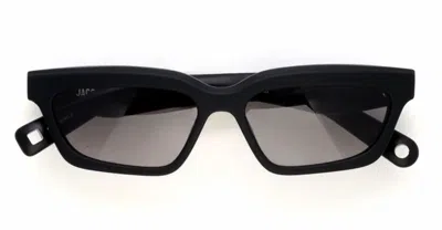Jacquemus Salon - Matte Black / Grey Lens Sunglasses In Black