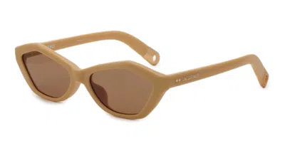 Jacquemus Geometric-frame Sunglasses In Neutral