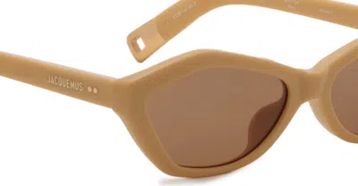 Jacquemus Geometric-frame Sunglasses In Neutral