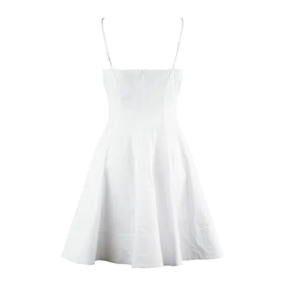Staud Wylie Mini Dress In White In White