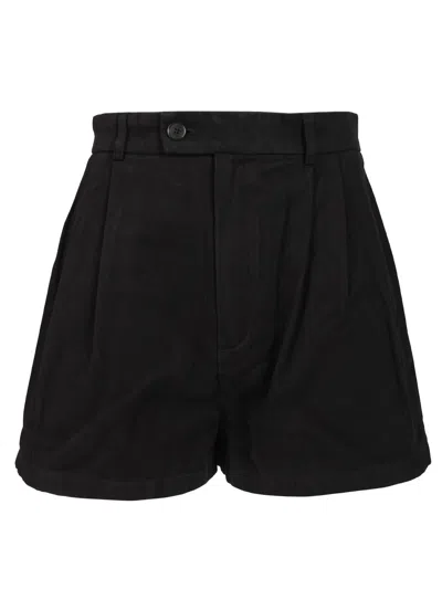 Filippa K High Waist Pleated Shorts Trousers Black In Black