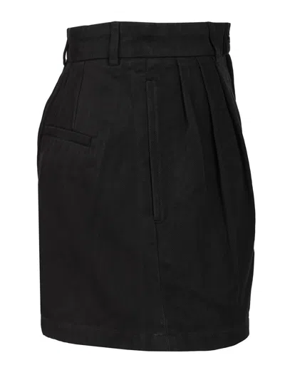 Filippa K High Waist Pleated Shorts Trousers Black In Black