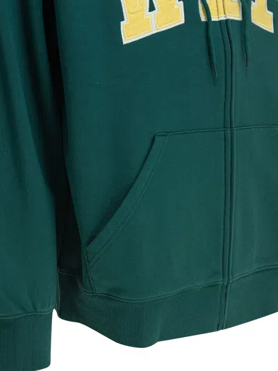 Carhartt Drawstring Hood Kangaroo Pocket Ribbed Cuffs In Green