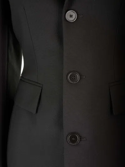 Balenciaga Single-breasted Wool Blazer In Black