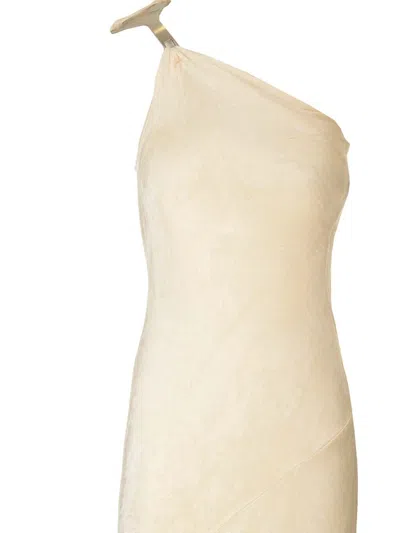 Rick Owens Hydra Dresses Beige In Neutral
