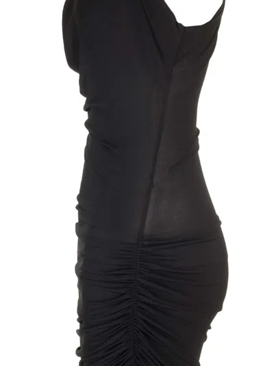 Rick Owens Hydra Aaliah Long Dress In Black