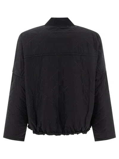 Barbour Black Polyester Emlyn Jacket In Black