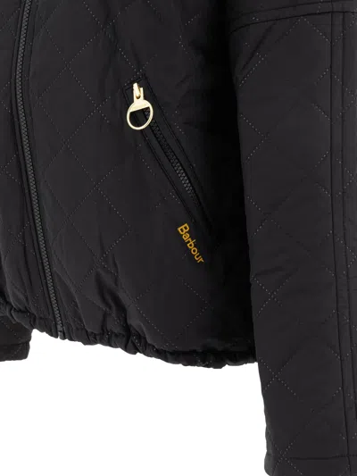 Barbour Black Polyester Emlyn Jacket In Black