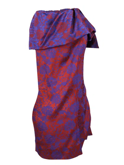 Dries Van Noten Santi Archive Floral Jacquard Satin Peplum Skirt