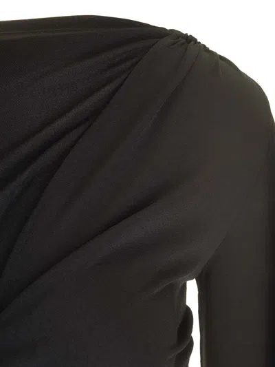 Rick Owens Jade Crop Top In Black