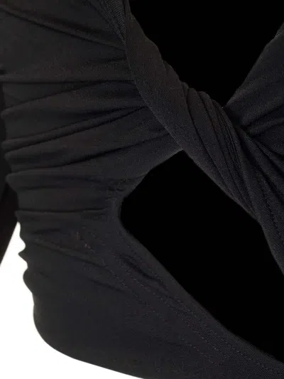 Rick Owens Jade Crop Top In Black