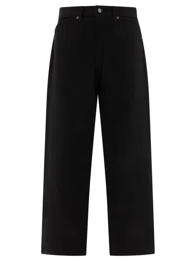 Brain Dead Straight-leg Black Jeans With Five-pocket Design