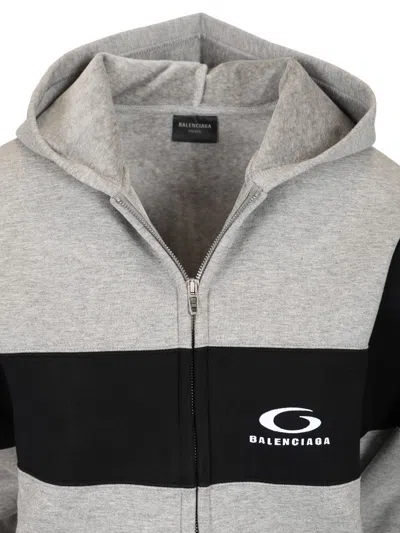 Balenciaga Jersey Hoodie Sweatshirts Grey