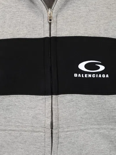 Balenciaga Jersey Hoodie Sweatshirts Grey