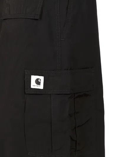 Carhartt W Jet Cargo Skirt Cotton Lane Poplin In Black