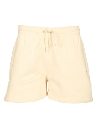Maison Kitsuné Jogger Shorts Trousers Beige In Yellow