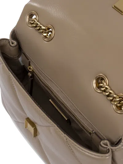 Tory Burch Quilted Chain Strap Top Handle Shoulder Bag