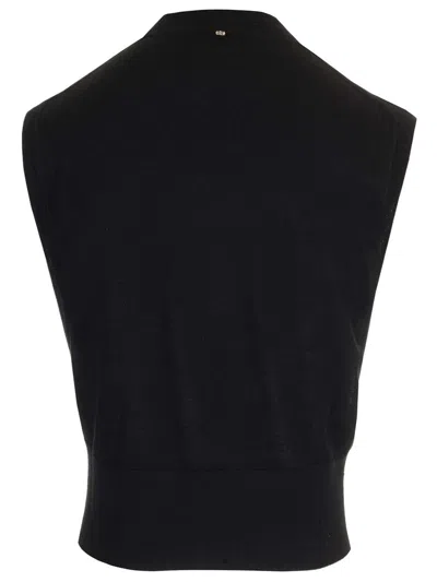 Sportmax Knit Top Knitwear Black In Black