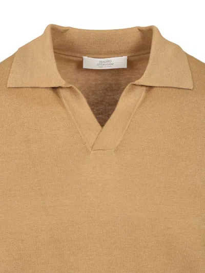 Mauro Ottaviani Knitted Jersey Polo Shirt