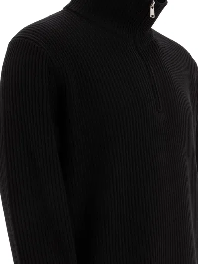 Nonnative Ribbed Knitwear With High Collar In Black
