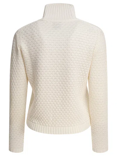 Rakkì Rakki White Merino Wool Knitwear In White