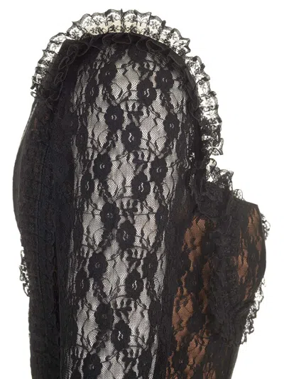 Self Portrait Residency Christopher Kane Residency Lace Top In Black
