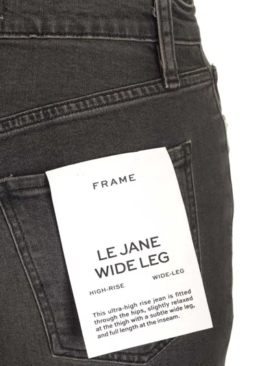 Frame Le Crop Mini Boot Raw Fray Jeans In Black