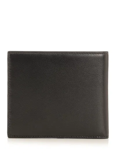 Dolce & Gabbana Calfskin Leather Bifold Wallet In Black