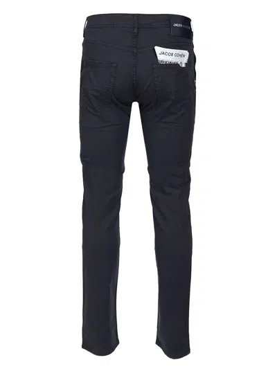 Jacob Cohen Scott Slim Fit Carrot Trousers In Black