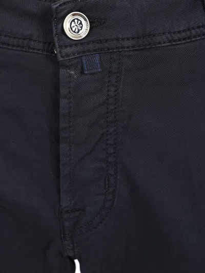 Jacob Cohen Scott Slim Fit Carrot Trousers In Black