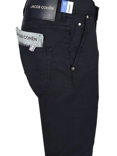 Jacob Cohen Scott Slim Fit Carrot Trousers In Black