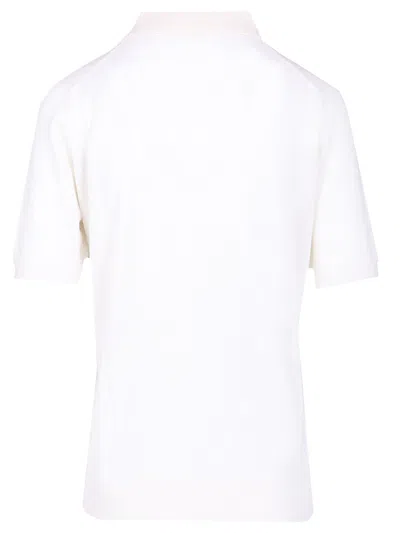 P.a.r.o.s.h White Knitted Polo In White