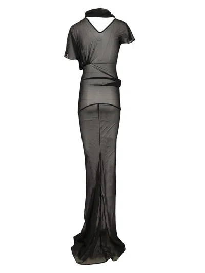 Rick Owens Lilith Long Gown In Black