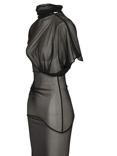 Rick Owens Lilith Long Gown In Black