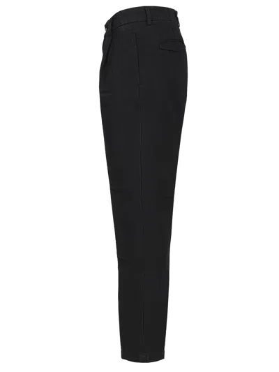 Original Vintage Linen And Cotton Trousers Blue In Black