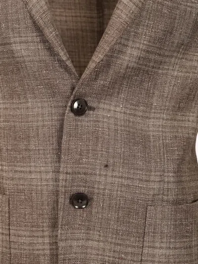 Ermenegildo Zegna Linen And Wool Jacket Jackets Brown