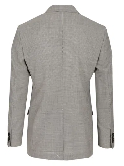 Dolce & Gabbana Linen Double-breasted Jacket Jackets Grey